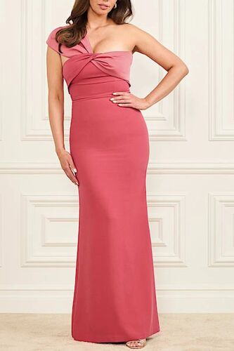Robe Asymétrique Vittoria - Rose Femme 40 (Eu) Rose