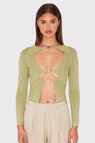 Pull Court - Vert- Pretty Little Thing Femme M Standard (Uk) Vert