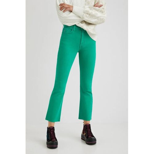 Jean Flare Vert Femme 36 Vert
