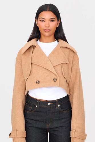 Veste Courte - Beige - Pretty Little Thing Femme S Standard (Uk) Beige