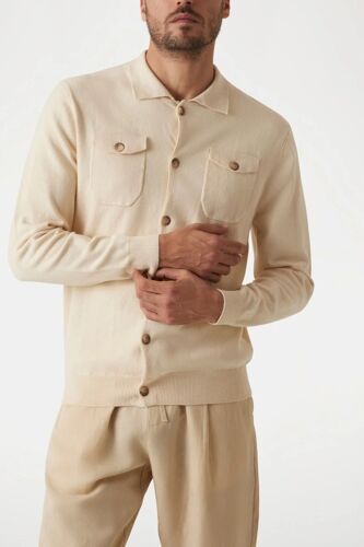 Gilet Cardi - Beige Homme L (Eu) Beige