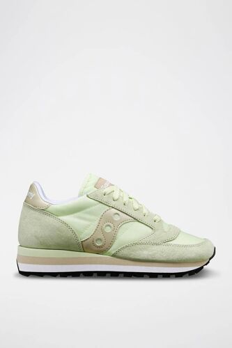 Baskets En Cuir Jazz Triple Vert Vert