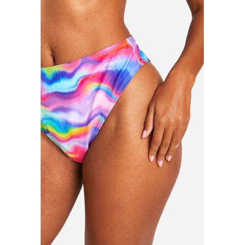 Bas De Maillot Tie And Dye - Bleu Et Rose Femme 34 (Eu) Bleu/Vert/Rose