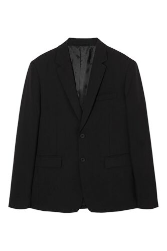 Veste De Costume En Laine - Noir Homme 44 Noir