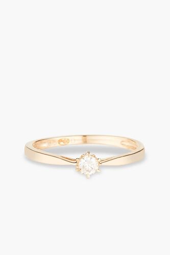 Solitaire Envoûtant - Or Jaune Et Diamant 53 Blanc/Doré