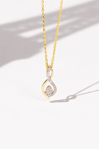 Pendentif Luna Or Jaune Et Diamants Femme Ns Blanc/Doré