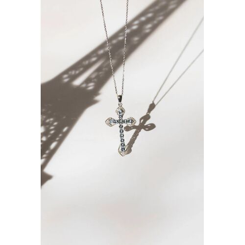 Pendentif Padawa - Or Blanc, Topazes Et Diamants Femme Ns Blanc