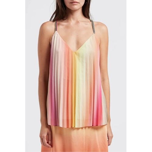 Top - Rose Femme 36 (Fr) Jaune/Orange/Rose