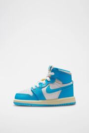 Chaussures Jordan 1 Retro High Og En Cuir Turquoise Mixtebleu