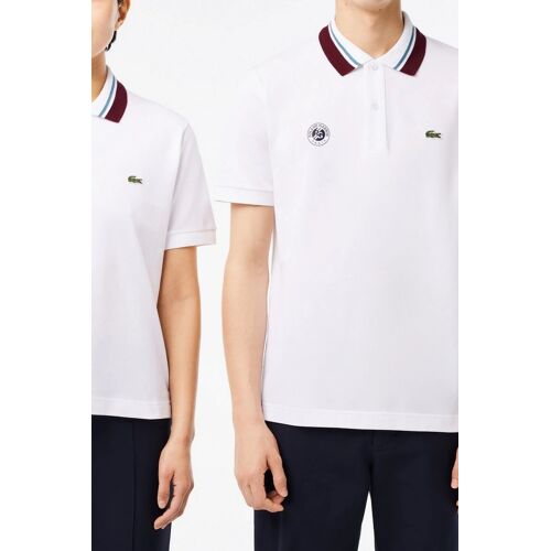 Polo Relaxed Roland-Garros - Blanc Femme Xxs (Fr) Blanc/Rouge/Bleu