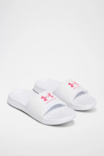 Claquettes - Blanc Femme 11 (Us) Blanc/Rose