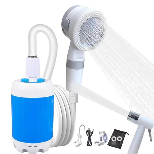Douche Portable Rechargeable Extérieure – Pompe à Eau Portable pour Camping et Lavage