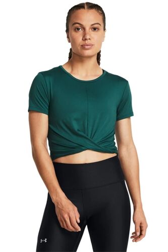 Top Drapé - Vert Foncé - Under Armour Femme Lg (Us) Vert