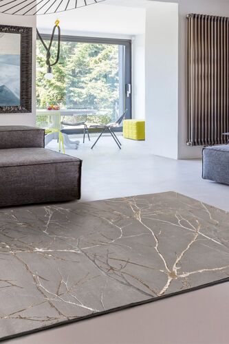 Tapis Création - Argenté 160X230 Argenté