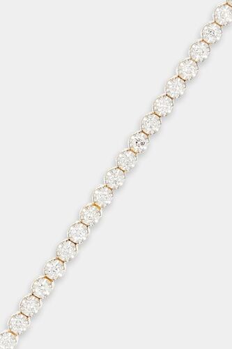 Bracelet Rivière Or Jaune Et Diamants Femme Ns Doré