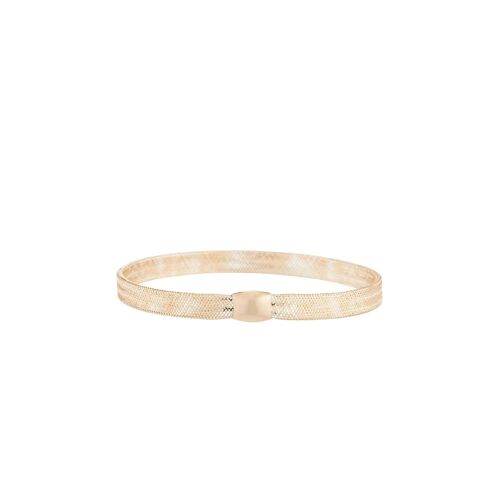 Bracelet Maille Tissée - Or Jaune Femme Ns Doré