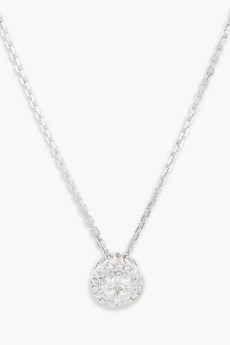 Pendentif Mon Brillant - Or Blanc Et Diamants Femme Ns Argenté