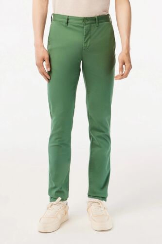 Chino Slim En Coton Biologique - Kaki Homme 42 (Fr) Blanc/Noir/Vert