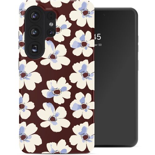 Selencia Coque arrière Vivid Samsung Galaxy S26 Ultra Choco Flower Pop