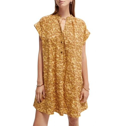 Robe Trapèze En Coton Biologique - Jaune Femme S (Fr) Jaune
