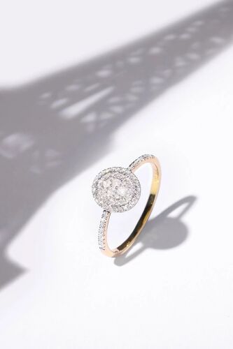 Solitaire Beauty Queen - Or Jaune Et Diamants Femme 58 Jaune