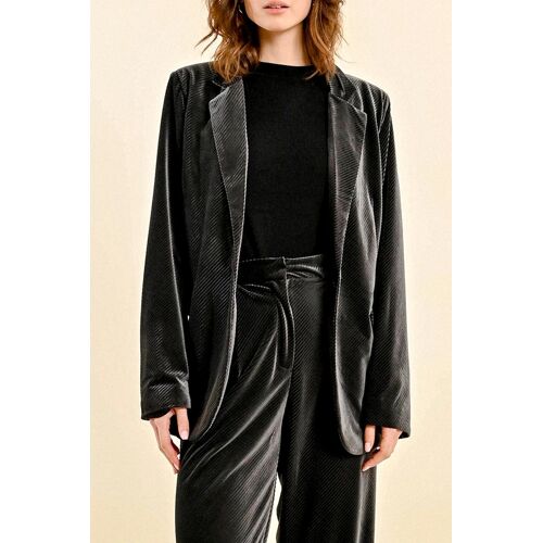Blazer - Anthracite - Molly Bracken Femme Xs Gris
