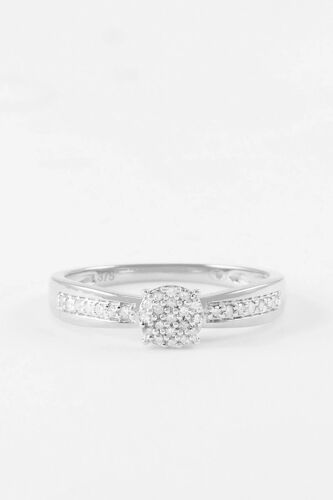 Bague Romantic Or Blanc Et Diamants Femme 48 Blanc