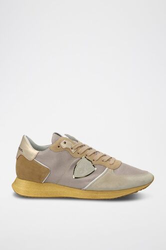 Baskets En Nubuck Trpx Low Beige Beige/doré/gris
