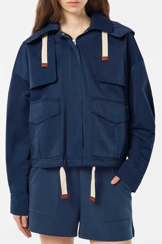 Veste À Capuche - Bleu Marine Femme Xs (Fr) Bleu