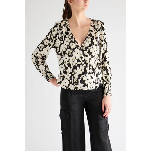 Blouse - Blanc Femme S (Fr) Blanc/Noir