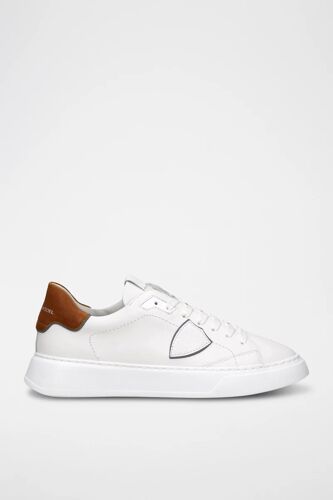Baskets En Cuir Blanc