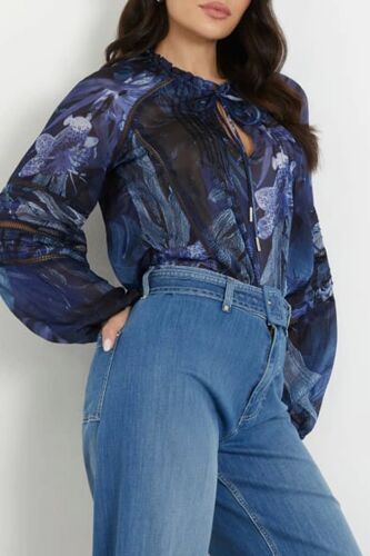 Blouse - Bleu Marine Femme Xs Blanc/Bleu