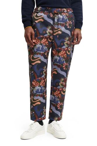 Jogger - Bleu Marine Homme S (Fr) Rouge/Bleu