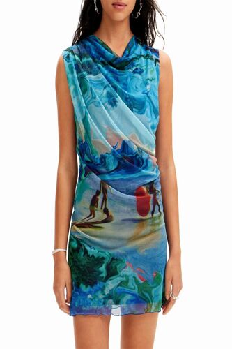 Robe Drapée - Turquoise Femme M