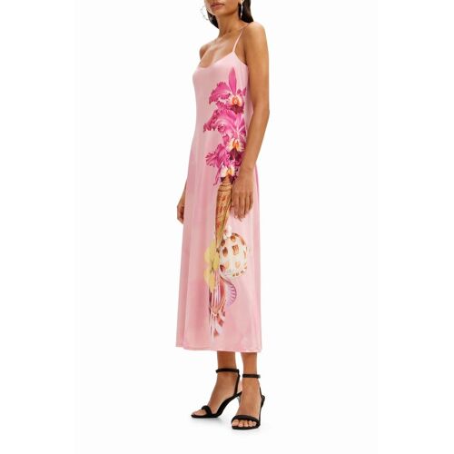 Robe Midi - Rose Femme L
