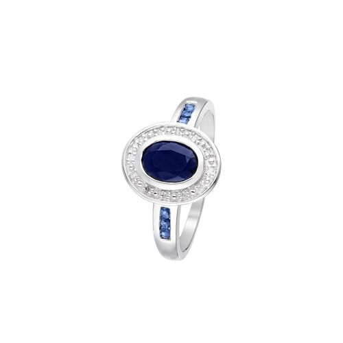 Bague Gange - Or Blanc, Saphirs Et Diamants Femme 54 Blanc/Argenté