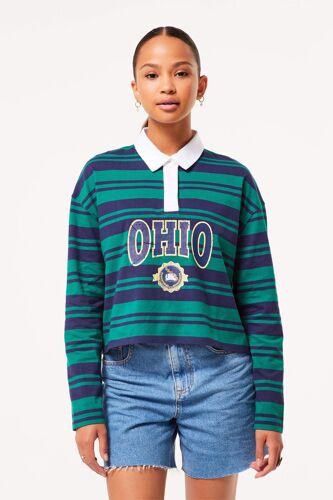 Polo Vert Foncé Et Bleu Marine Femme Xs (Fr) Vert