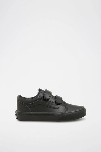 Chaussures Sneakers En Cuir Old Skool V Noir Vans Noir