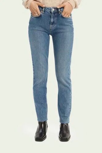 Jean Slim Taille Haute - Bleu Clair Mixte 24/30