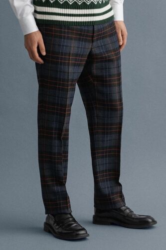 Pantalon En Laine - Gris Foncé Homme 46 (Fr) Marron/Gris