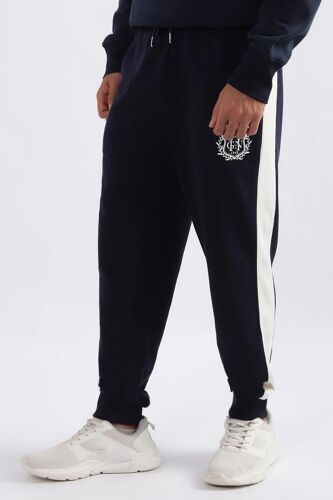 Pantalon - Noir Homme S (Fr) Blanc/Noir