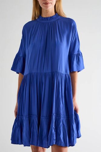 Robe Volantée - Bleu Femme 34