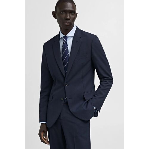 Veste Costume Milán Slim-Fit - Bleu Marine Foncé Homme 46