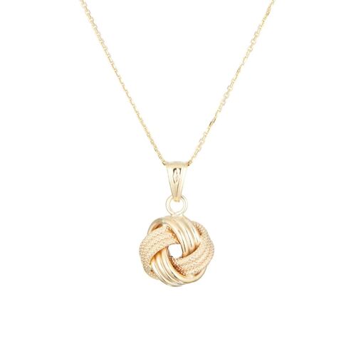 Pendentif N?ud Torsadé - Or Jaune Femme Taille Unique Doré