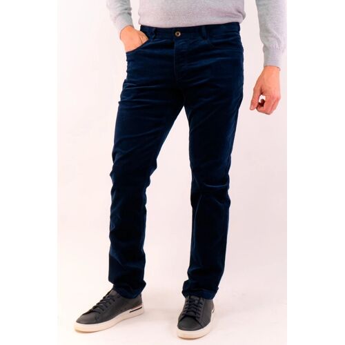 Pantalon Slim En Velours Et Coton Biologique - Bleu Marine Mixte W33l32 (Us)