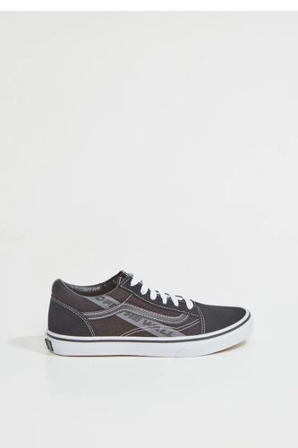 Chaussures Baskets En Cuir Jn Old Skool Noir Mixteblanc/noir/gris