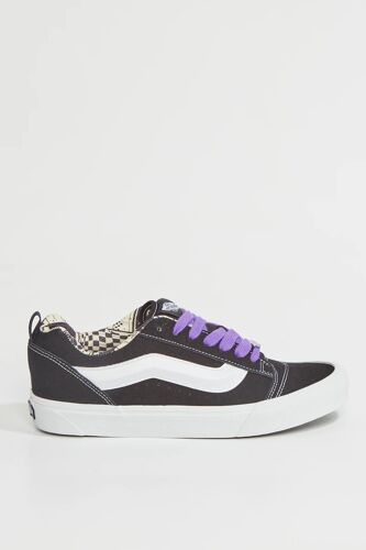 Chaussures Baskets En Cuir Knu Skool Noir Mixteblanc/noir/beige/violet