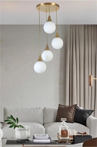 Suspension Afra - Doré - 4 X 40 W