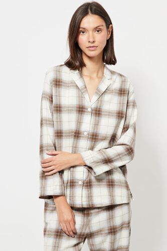Chemise De Pyjama - Marron Femme L Marron