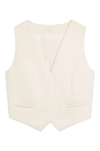 Gilet De Costume - Ecru Femme S/ Blanc